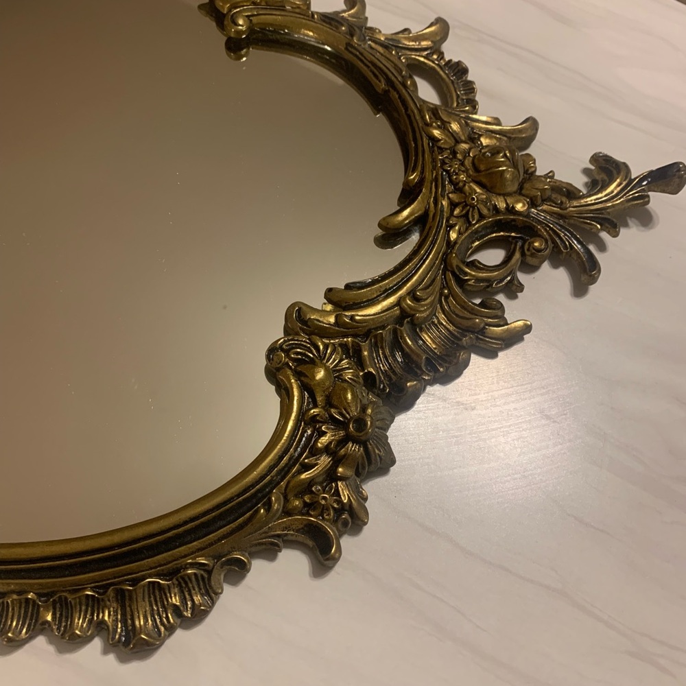 🔥💕WOW Very large vintage mirror in Victorian brass🔥RARE - Picture 3 of 16